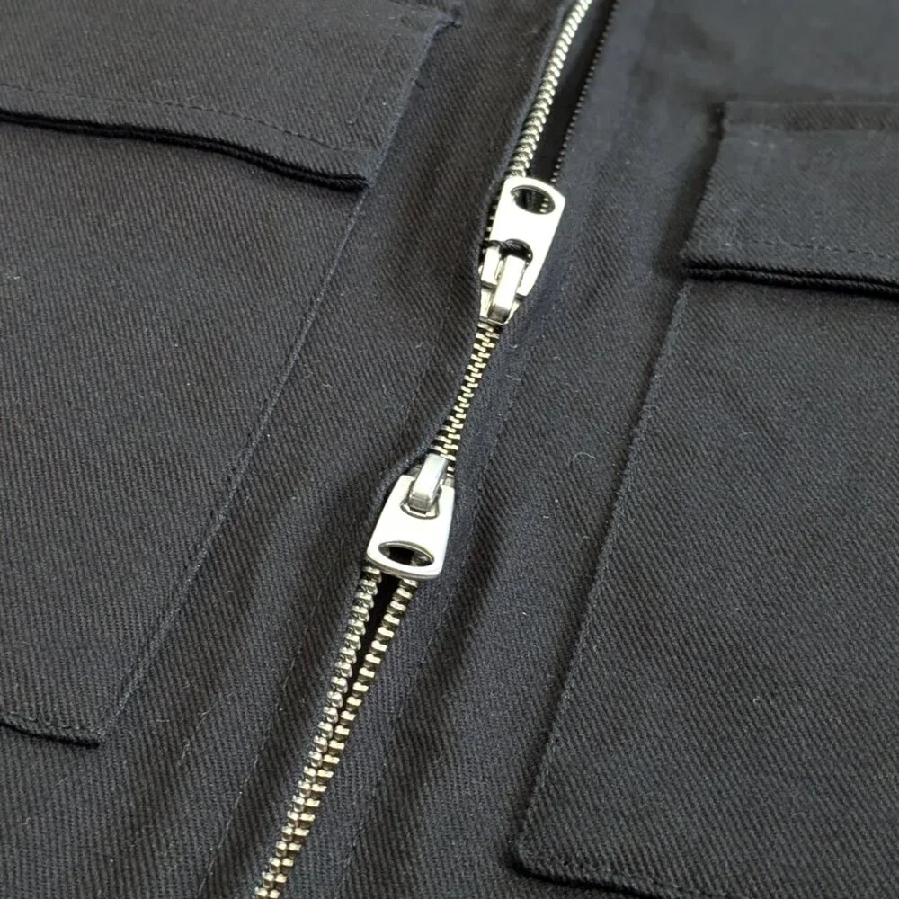Zara // Pocket Overshirt // Black // S